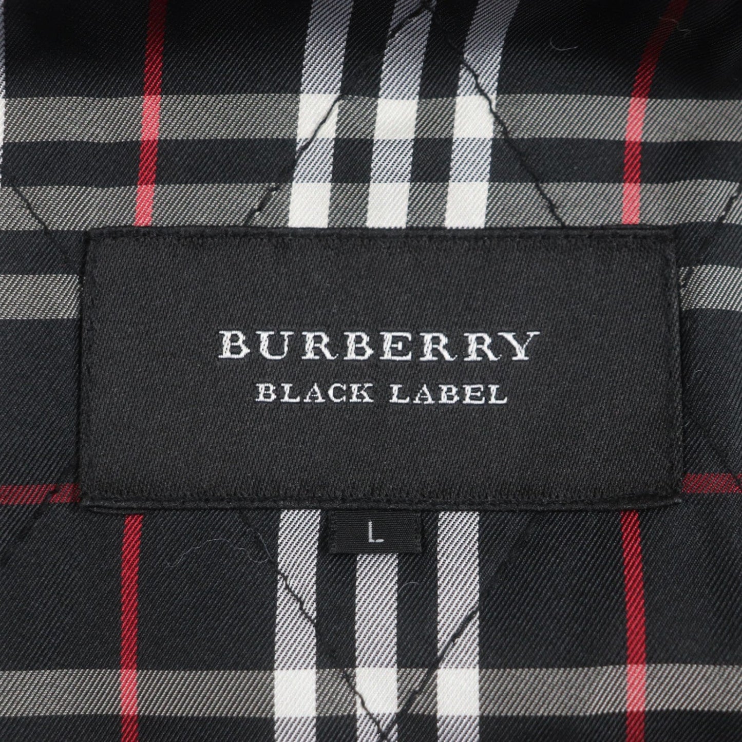 Burberry Black Label Coat Sheep Leather Black L