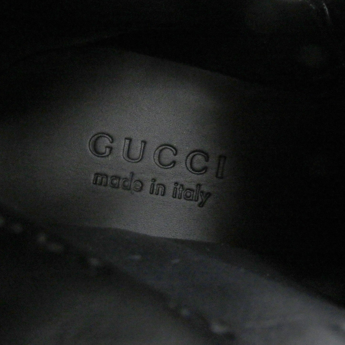 Gucci Boots 483956 Leather Black Type 6.5