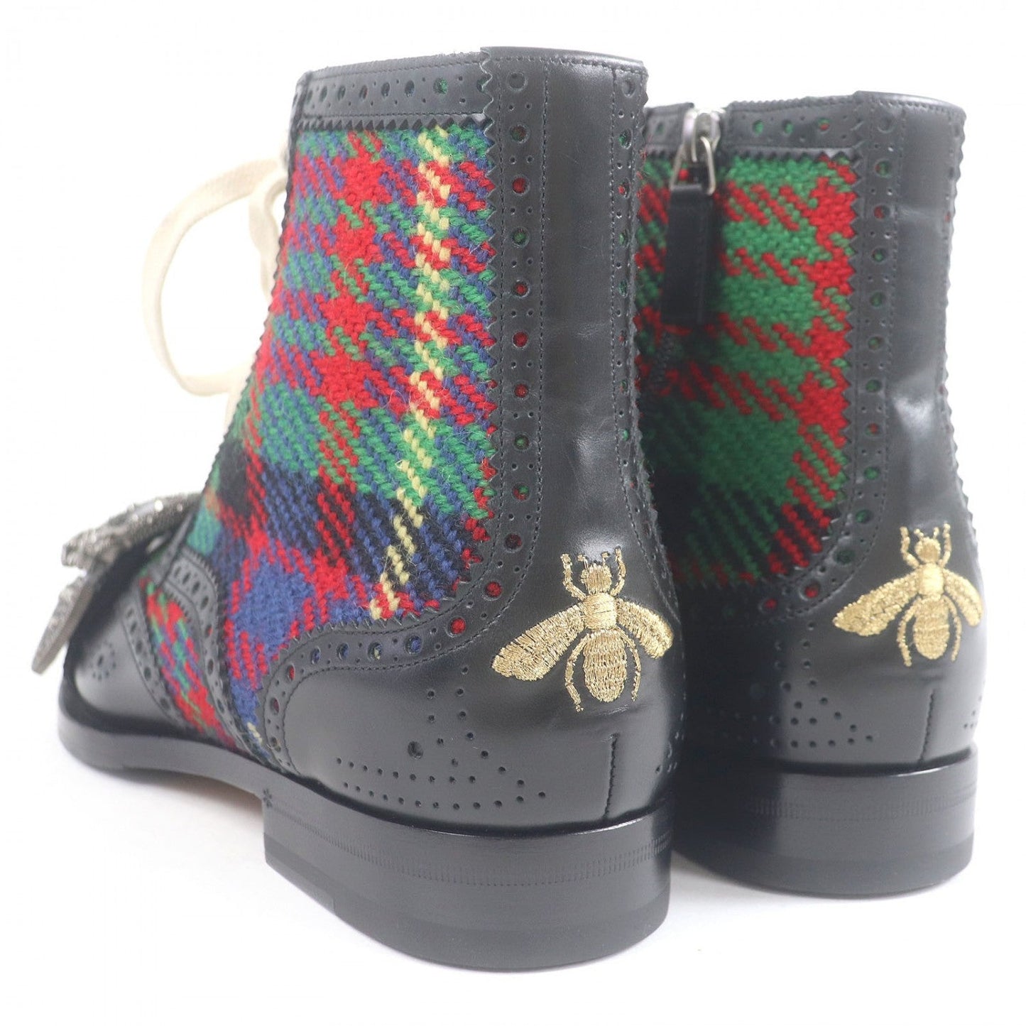Gucci Boots 483956 Leather Black Type 6.5