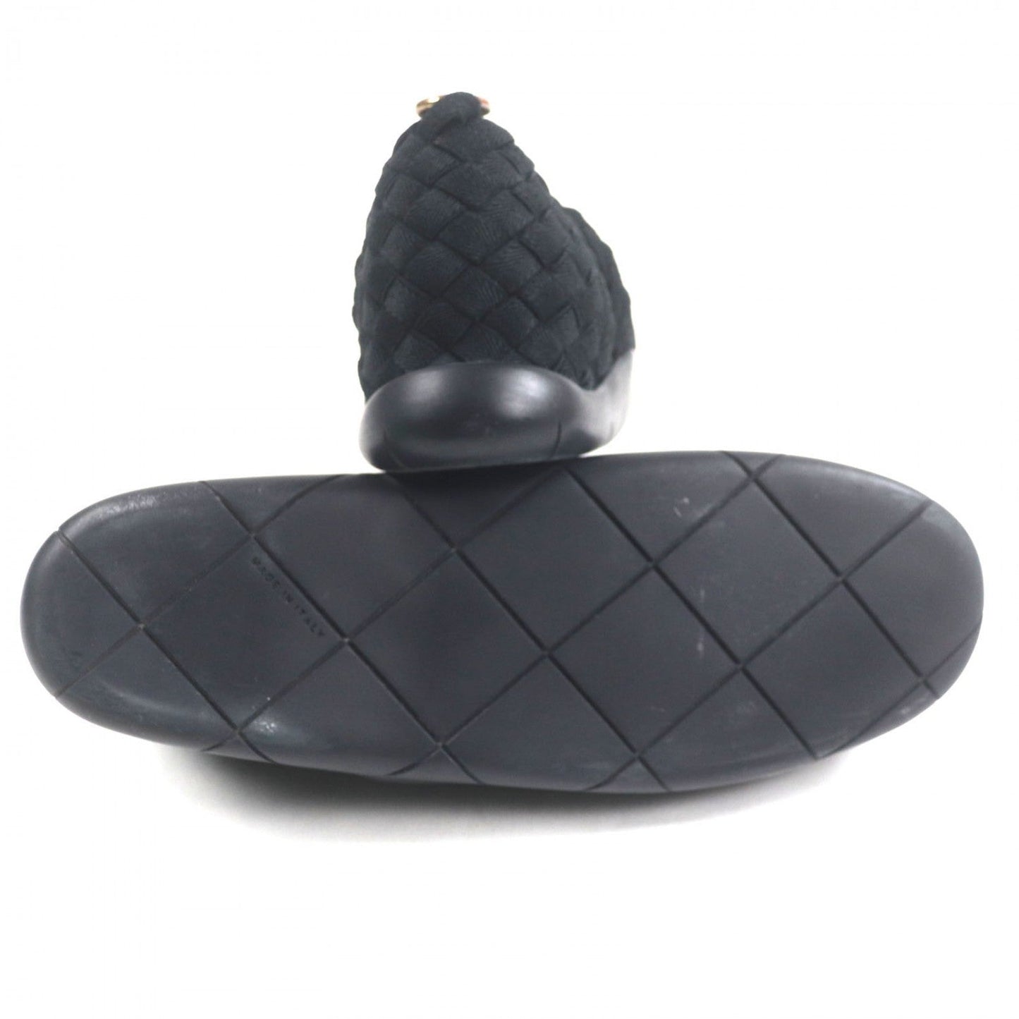 Bottegaveneta Slip-On 667227 Fabric Black Plat 39