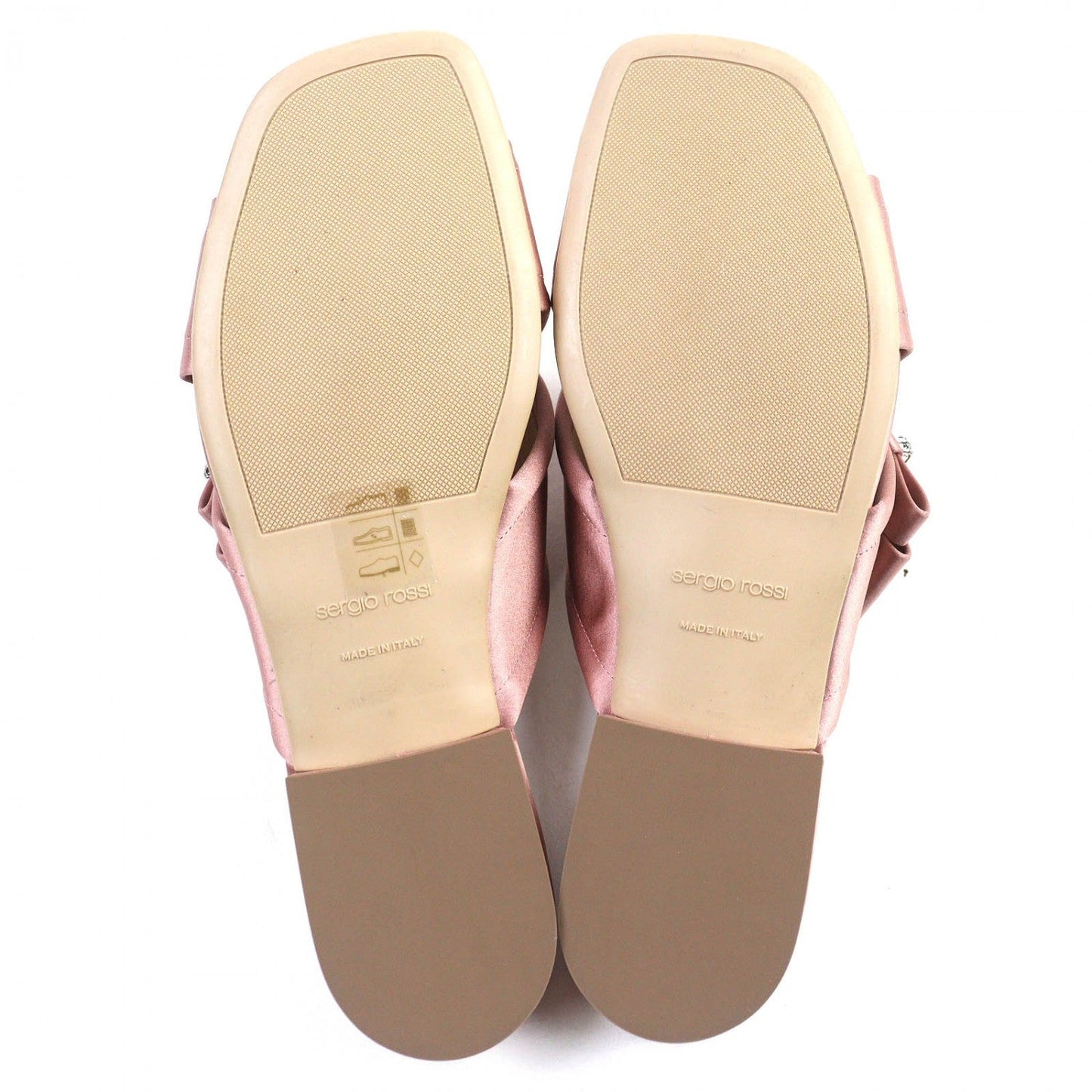 Sergio Rossi Sandals A83730 Satin Pink Type 38.5