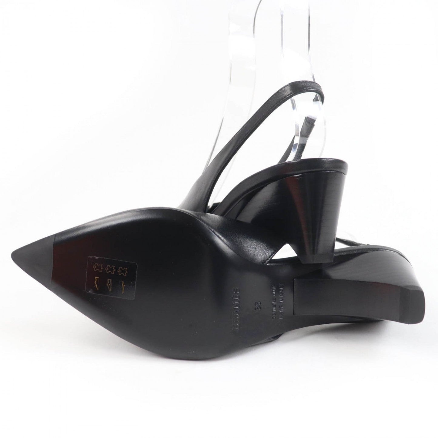 Hermes Pumps Leather Black Antim 55 36
