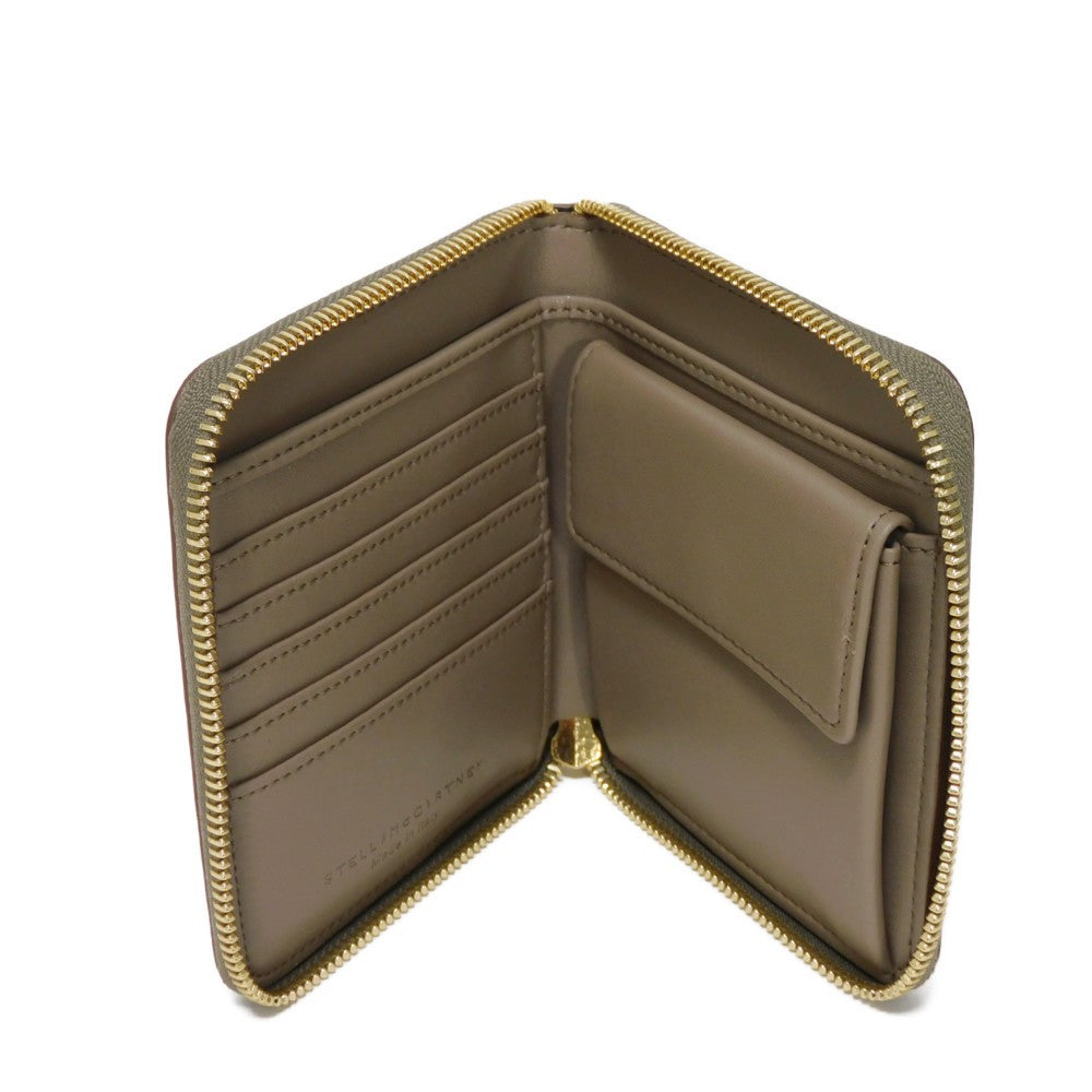 Stella Mccartney Bifold Wallet 7P0009 W8856 6802 Smooth Eco Leather Brush Pink Circle Punching