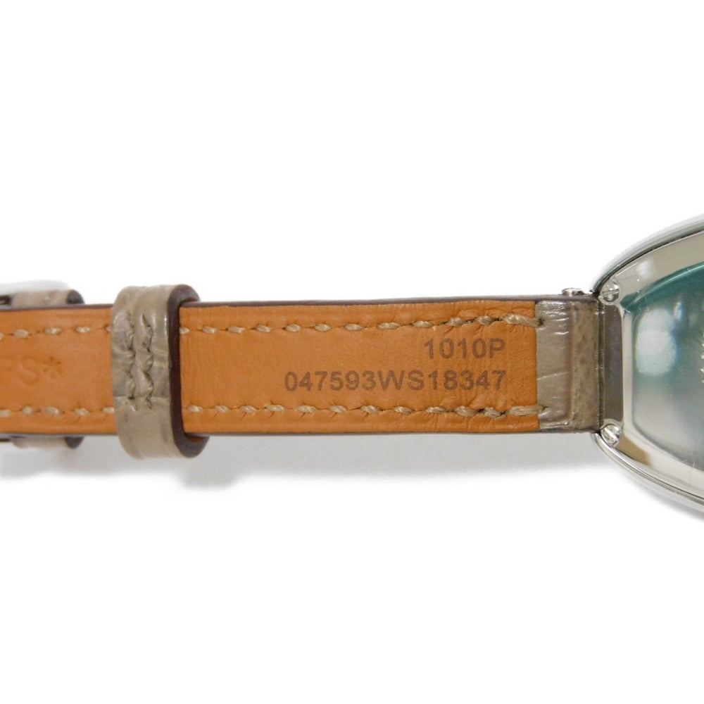 Hermes Watches Quartz Ga1.210 Stainless Steel , Leather Silver Quartz Stainless Steel Gallop