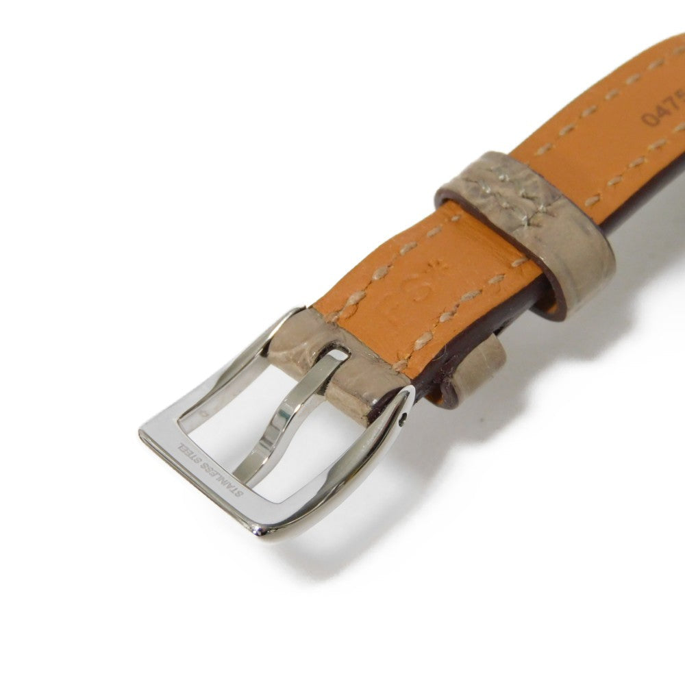 Hermes Watches Quartz Ga1.210 Stainless Steel , Leather Silver Quartz Stainless Steel Gallop