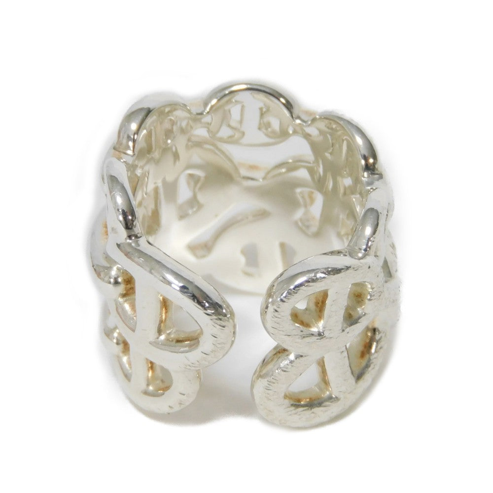 Hermes Ring Ag925 Silver 49 Sterling Silver No. 8 Anchor Chain Chene Dunkle Enchane Gm