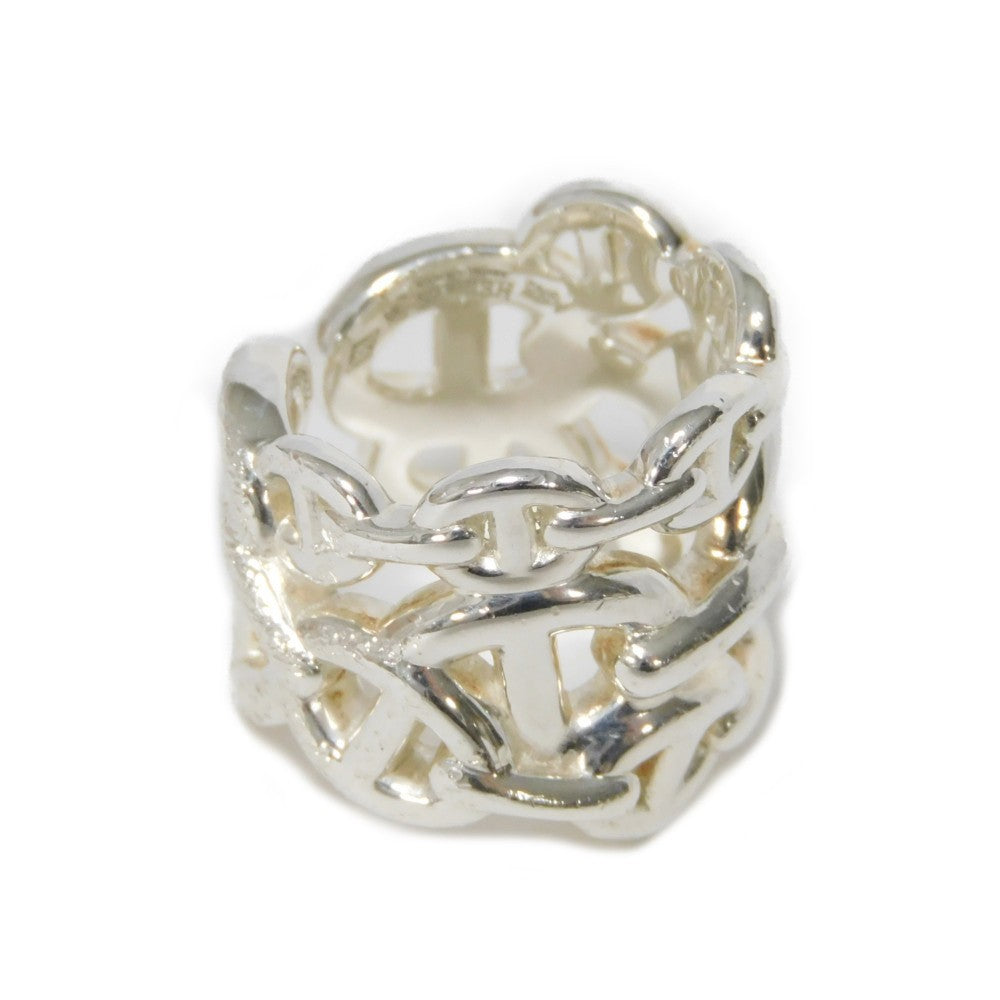 Hermes Ring Ag925 Silver 49 Sterling Silver No. 8 Anchor Chain Chene Dunkle Enchane Gm