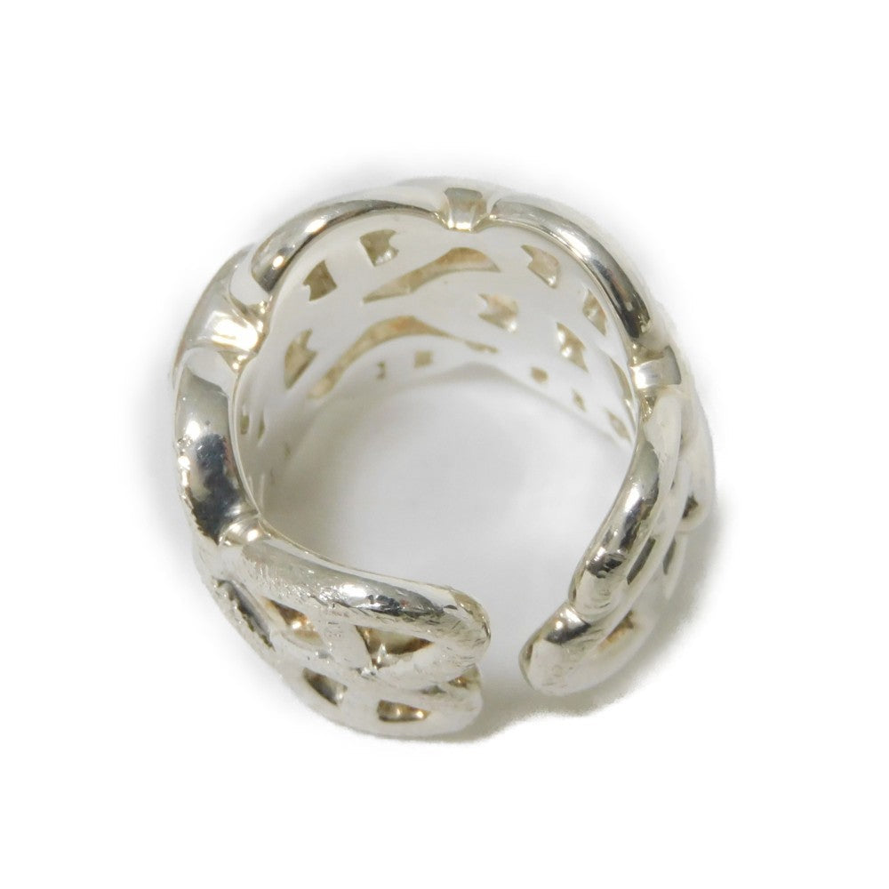 Hermes Ring Ag925 Silver 49 Sterling Silver No. 8 Anchor Chain Chene Dunkle Enchane Gm