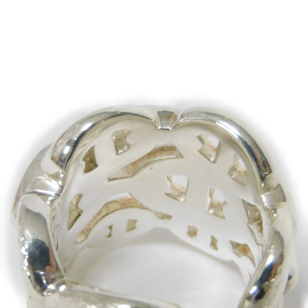 Hermes Ring Ag925 Silver 49 Sterling Silver No. 8 Anchor Chain Chene Dunkle Enchane Gm