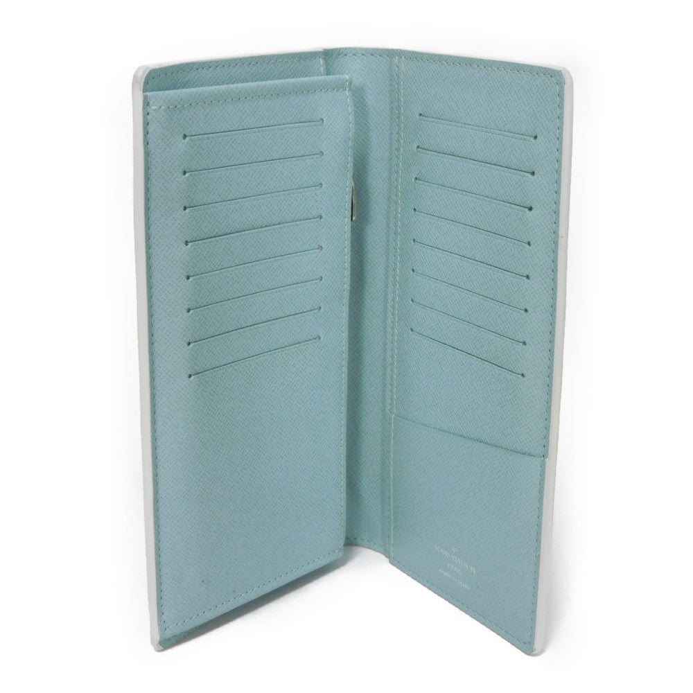 Louis Vuitton Long Wallet Purse M82306 Monogram Aqua Garden Canvas Crystal Blue Lv Logo Flower 23Aw