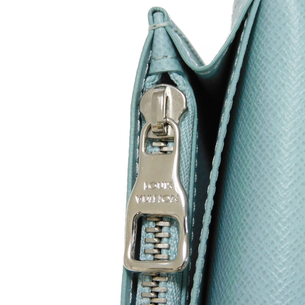 Louis Vuitton Long Wallet Purse M82306 Monogram Aqua Garden Canvas Crystal Blue Lv Logo Flower 23Aw