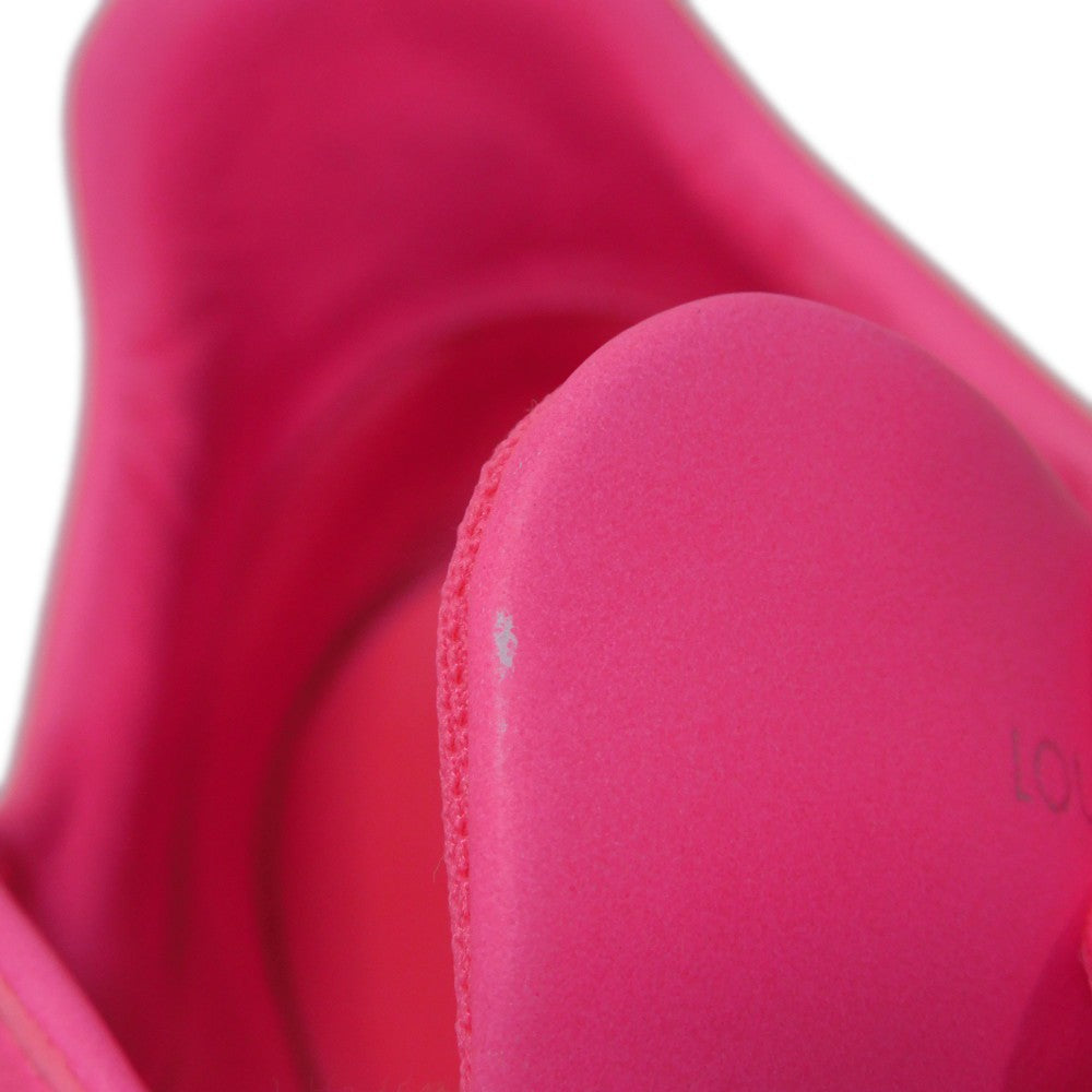 Louis Vuitton Sneakers 1A8Zcv Taurillon Clemence Leather (Monogram Embossed) Pink Neon Low Top Low