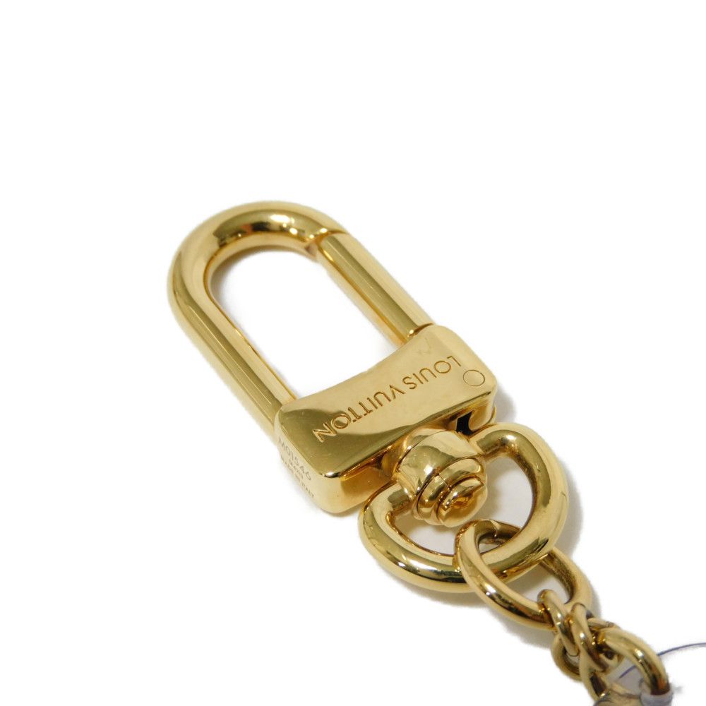 Louis Vuitton Key Ring M01546 Wood Multicolor Heart Glitter Plexiglass Purple Lv Logo Vivienne