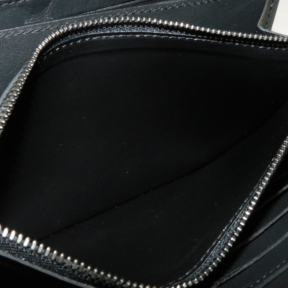 Louis Vuitton Long Wallet Purse N61254 Anfini Leather (Damie Embossed) Onyx Logo Embossed Black Zip