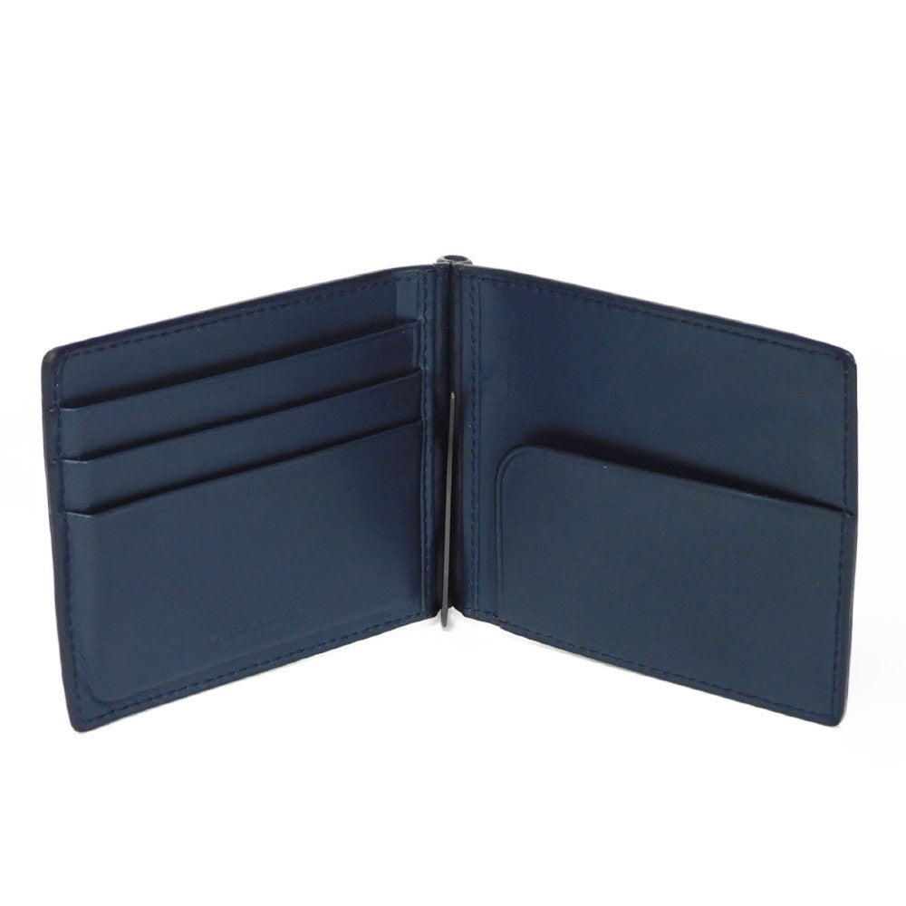 Bottegaveneta Bifold Wallet 390877 V001N 4130 Calfskin Celeste Intrecciato Money Clip Wallet Mens