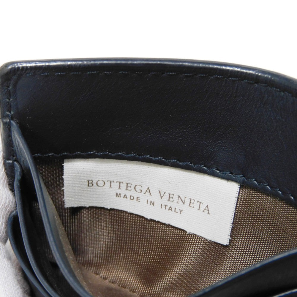 Bottegaveneta Bifold Wallet 390877 V001N 4130 Calfskin Celeste Intrecciato Money Clip Wallet Mens