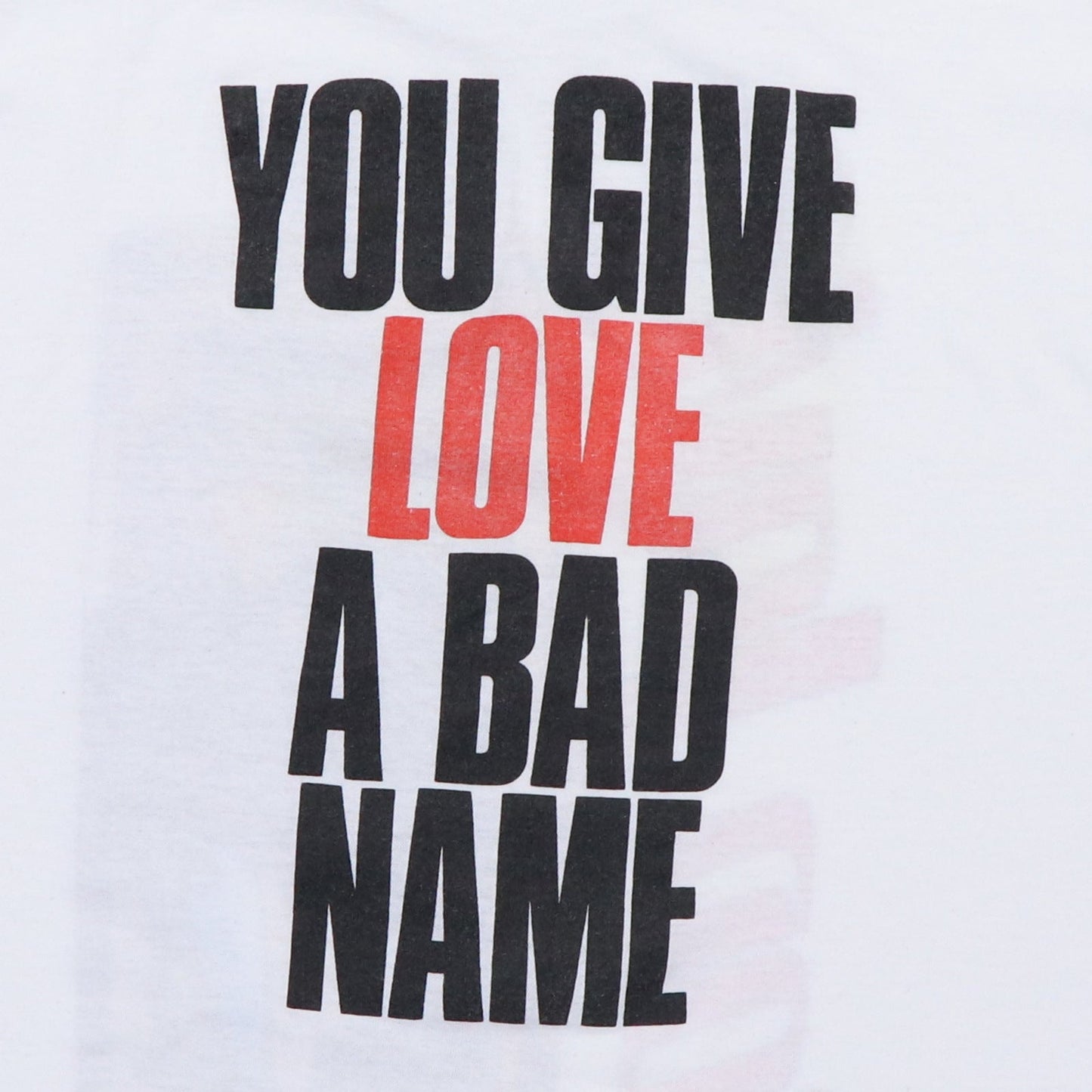 Shirt 1980s Bon Jovi You Give Love A Bad Name