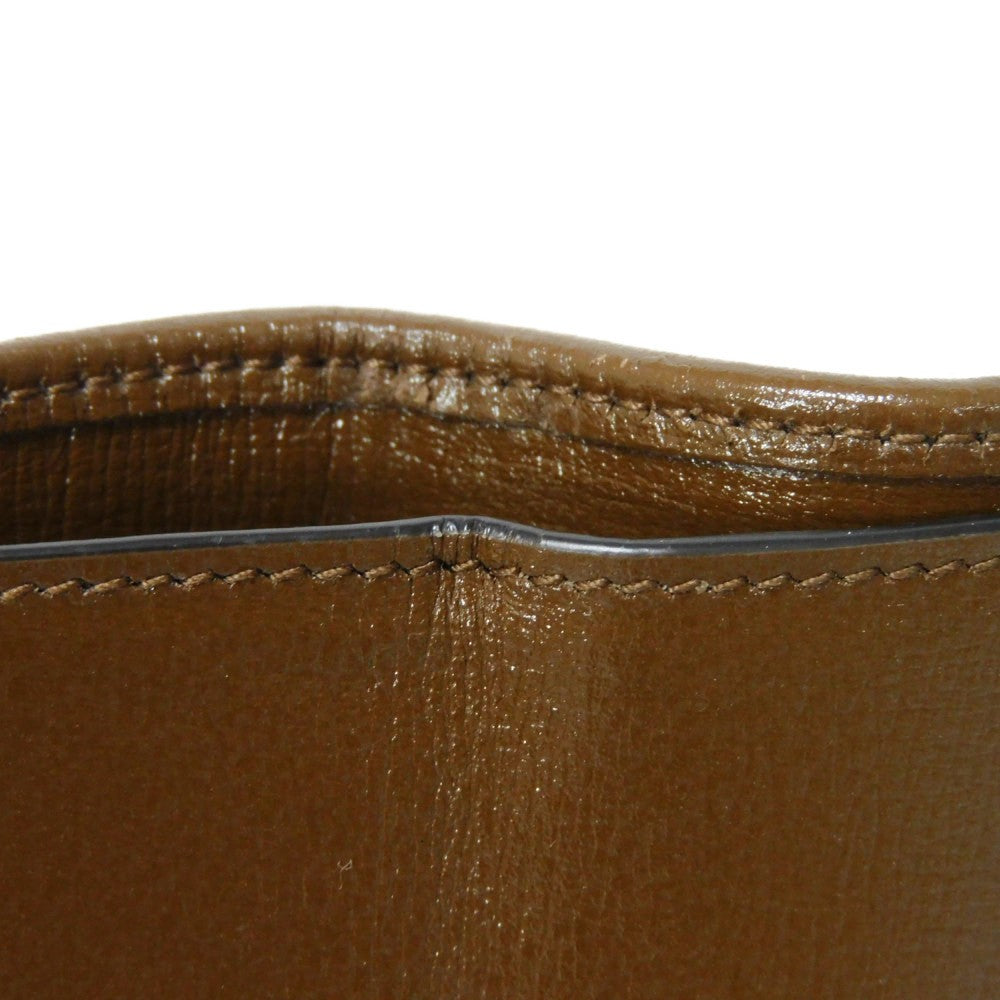 Gucci Tri-Fold Wallet 681708 Gy5Sn 8563 Gg Canvas X Calf Leather Beige The Hacker Project Gg Canvas