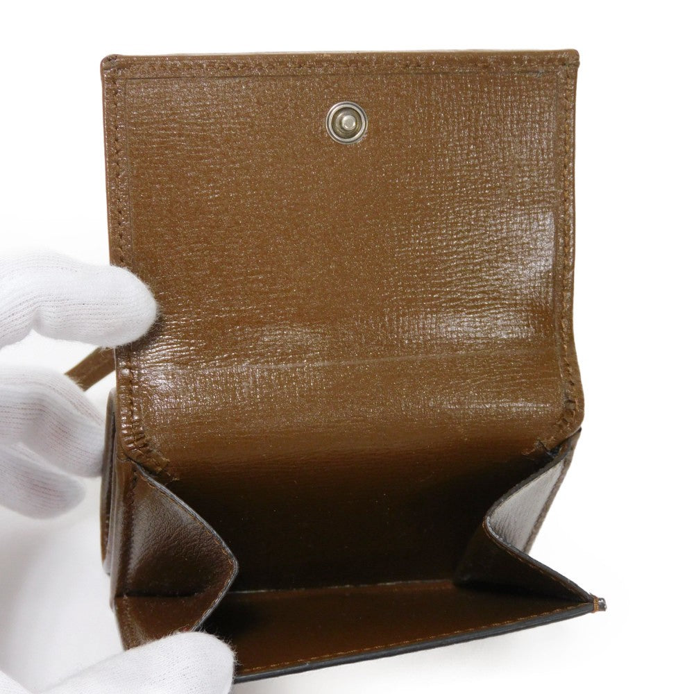 Gucci Tri-Fold Wallet 681708 Gy5Sn 8563 Gg Canvas X Calf Leather Beige The Hacker Project Gg Canvas