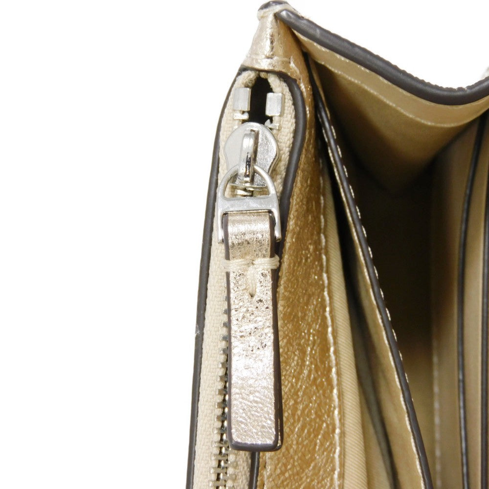 Tory Burch Shoulder Bag Nappa Leather (Wrinkles Finish) Metallic Gold Nappa Wrinkles 2-Way Clutch