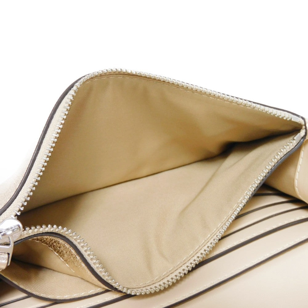 Tory Burch Shoulder Bag Nappa Leather (Wrinkles Finish) Metallic Gold Nappa Wrinkles 2-Way Clutch