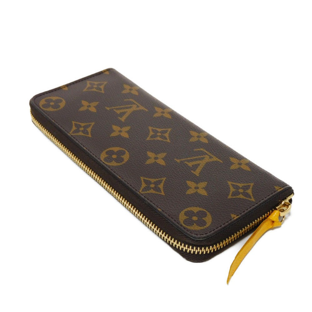Louis Vuitton Long Wallet Purse M60744 Monogram Canvas X Grain Leather (Embossed) Mimosa Lv Logo