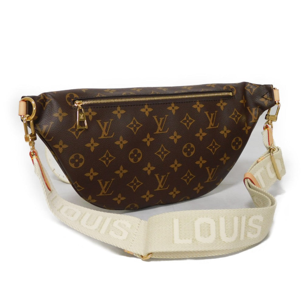 Louis Vuitton Shoulder Bag M46784 Monogram Canvas X Natural Cowhide Leather Brown Current Lv Logo