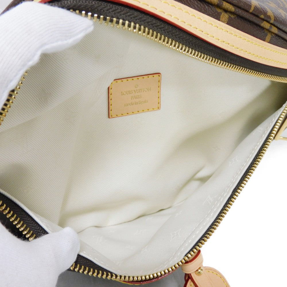 Louis Vuitton Shoulder Bag M46784 Monogram Canvas X Natural Cowhide Leather Brown Current Lv Logo