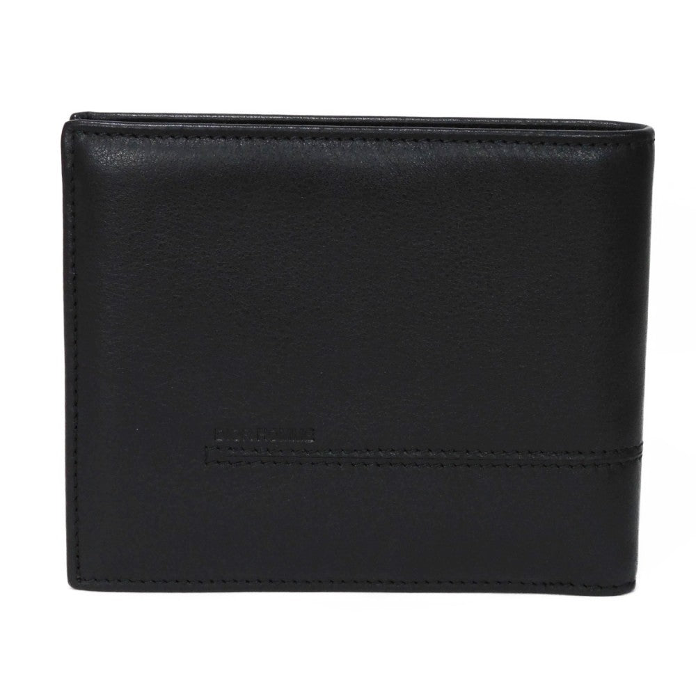 Dior Homme Bifold Wallet Smooth Calfskin Leather Black Smooth Calfskin Billfold Card Case Pass Case
