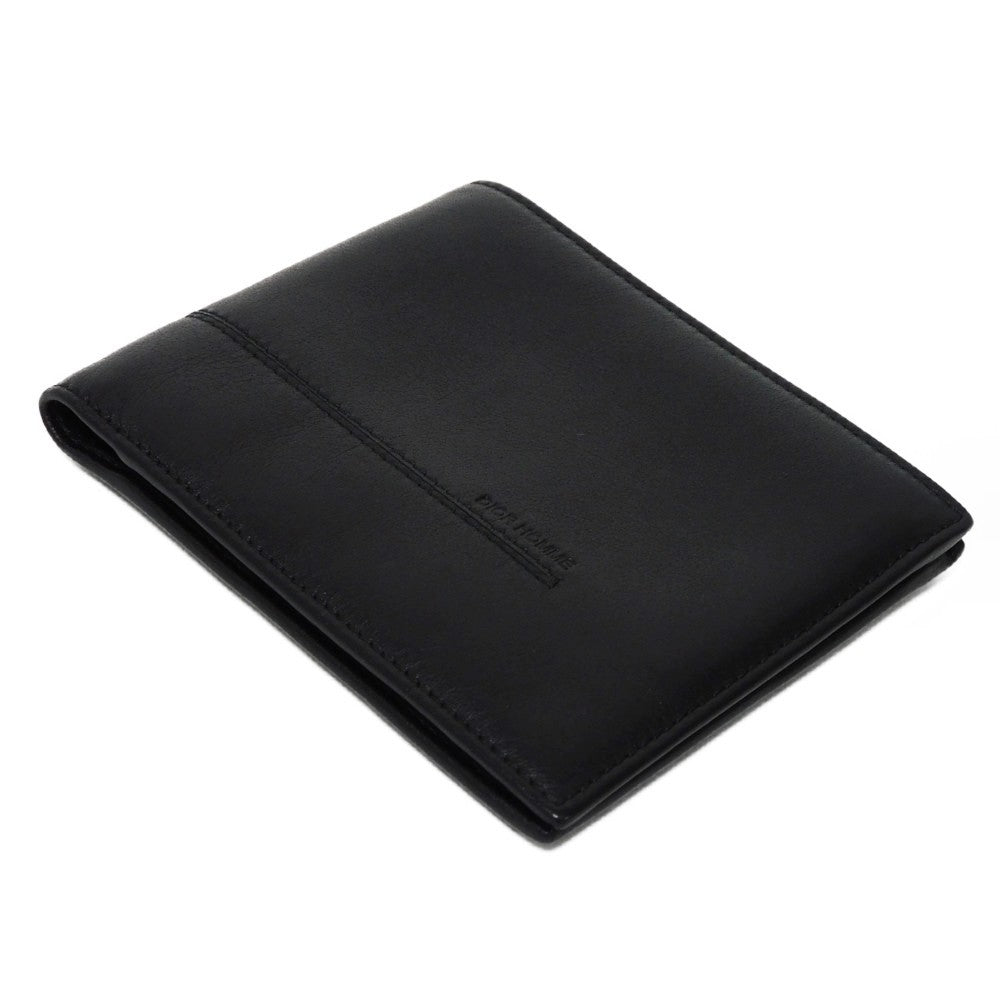 Dior Homme Bifold Wallet Smooth Calfskin Leather Black Smooth Calfskin Billfold Card Case Pass Case