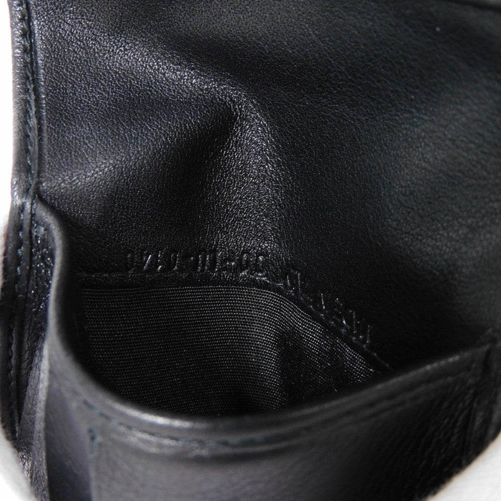 Dior Homme Bifold Wallet Smooth Calfskin Leather Black Smooth Calfskin Billfold Card Case Pass Case