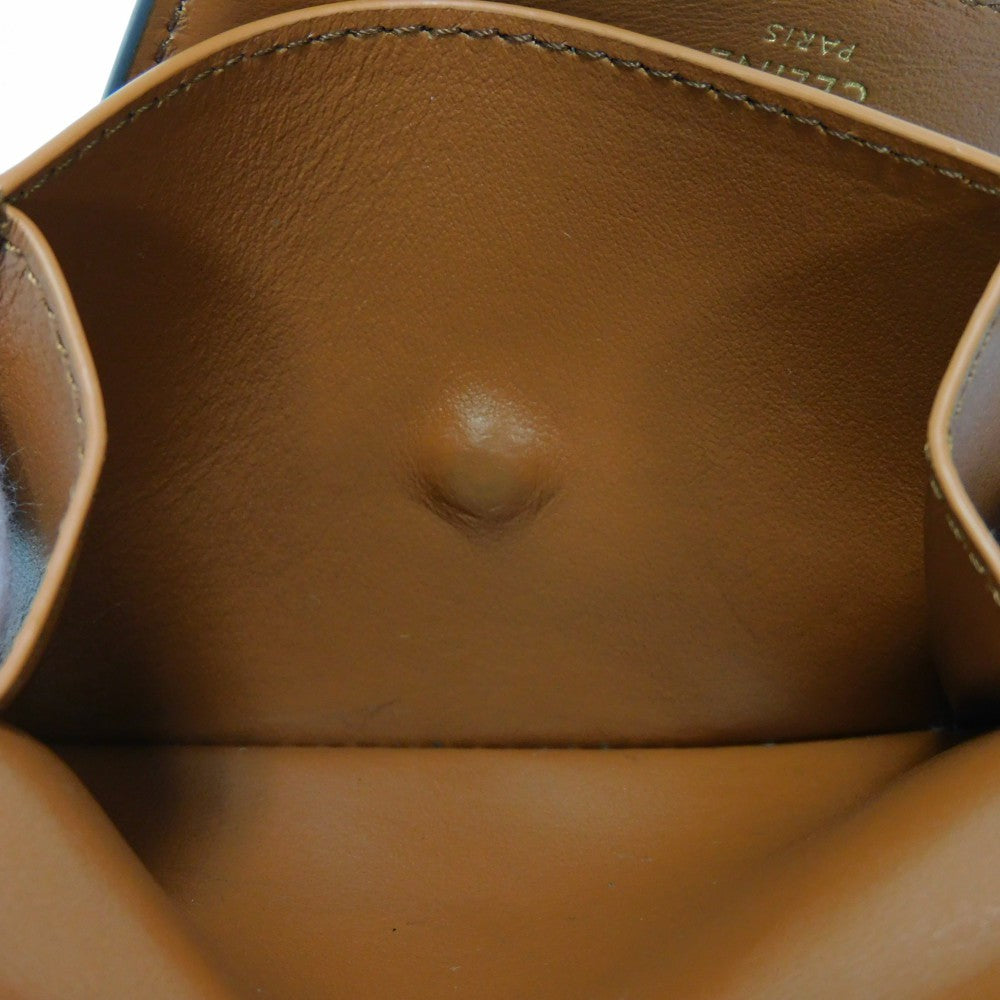Celine Tri-Fold Wallet 10F523Cq7.04Lu Satin Calfskin Brown Current Calfskin Brown Turnlock Sese
