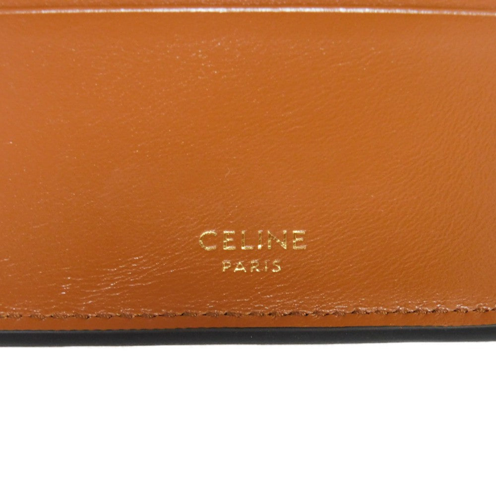 Celine Tri-Fold Wallet 10F523Cq7.04Lu Satin Calfskin Brown Current Calfskin Brown Turnlock Sese