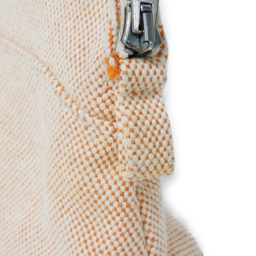 Hermes Clutch Bag Tower Ash Ecru H Logo Embroidered Cotton Orange H Mark Bolide Pouch Minimini 16