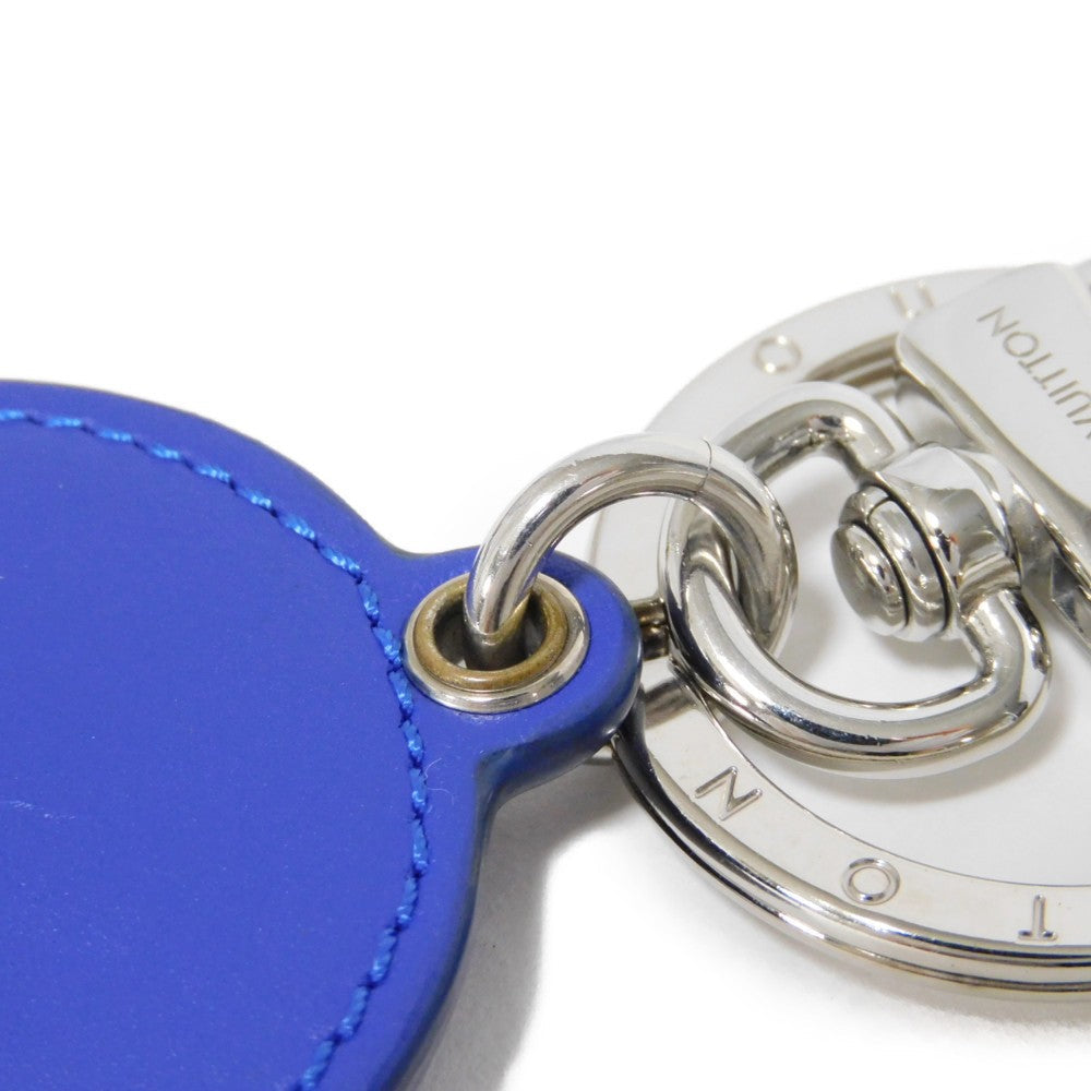 Louis Vuitton Key Ring M00744 Cowhide Leather X Metal Blue Lv Signature Portocre Lv Padded Circle