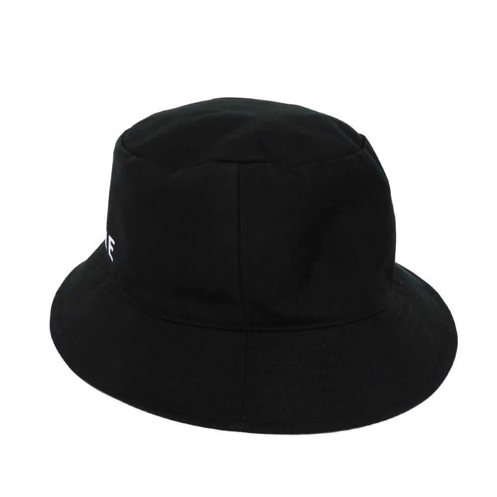 Celine Hat 2Au5B968P.38Ub Cotton Black M 22.8" Gabardine White New Logo Logo Bucket Hat