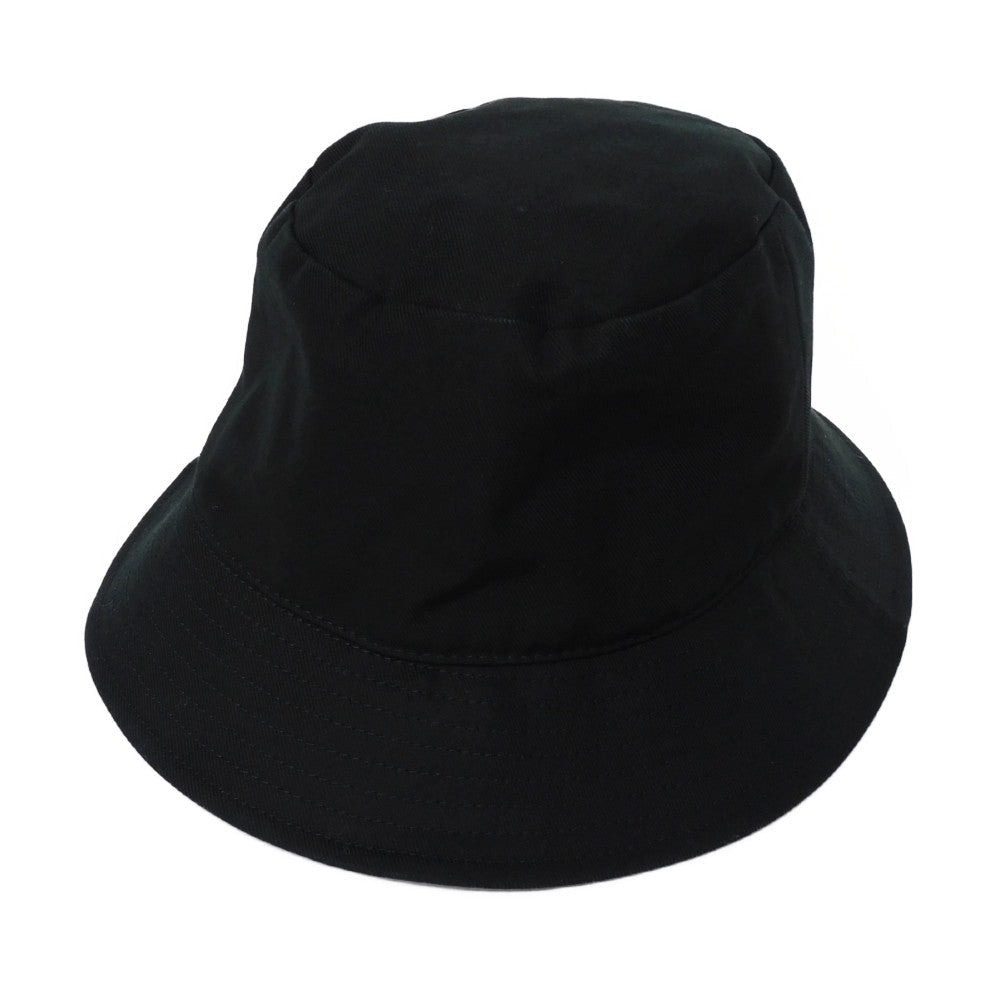 Celine Hat 2Au5B968P.38Ub Cotton Black M 22.8" Gabardine White New Logo Logo Bucket Hat