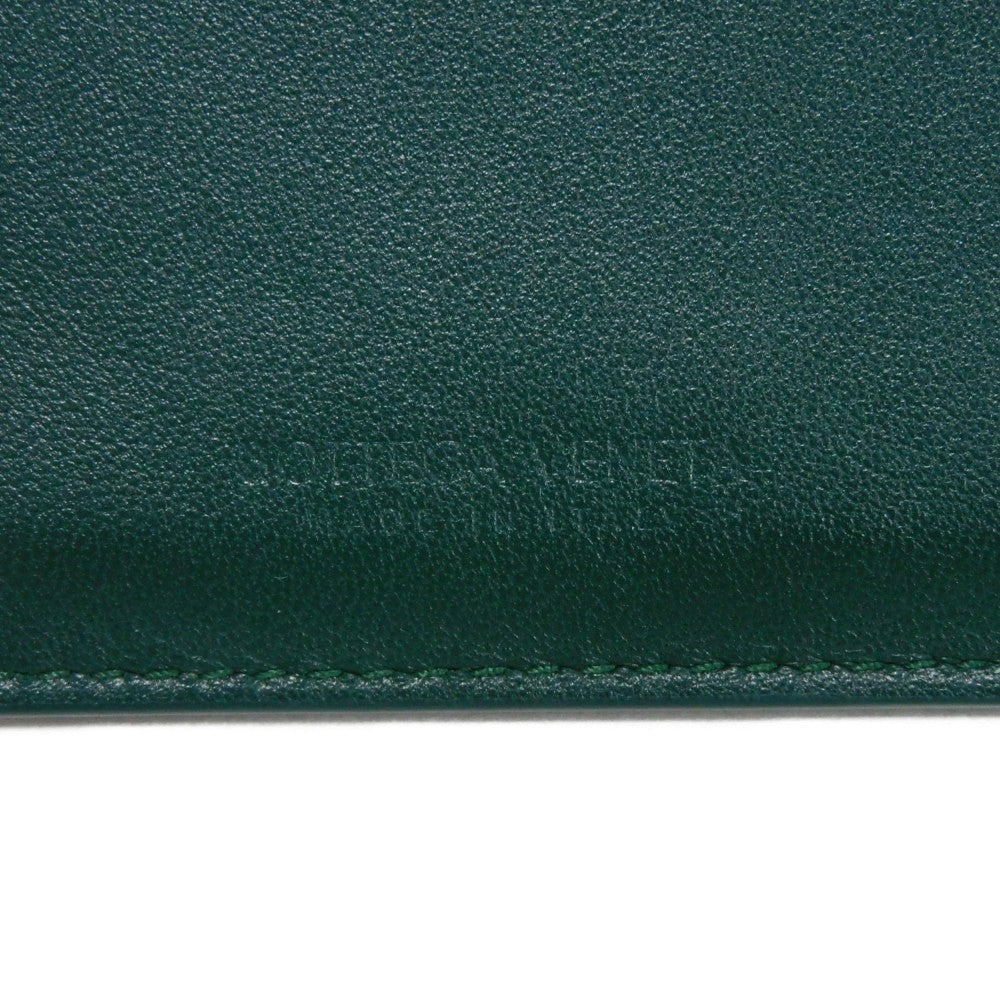 Bottegaveneta Coin Case 765460 Vcqc4 3049 Lambskin X Calfskin Emerald Green Current Rfid Ic Chip
