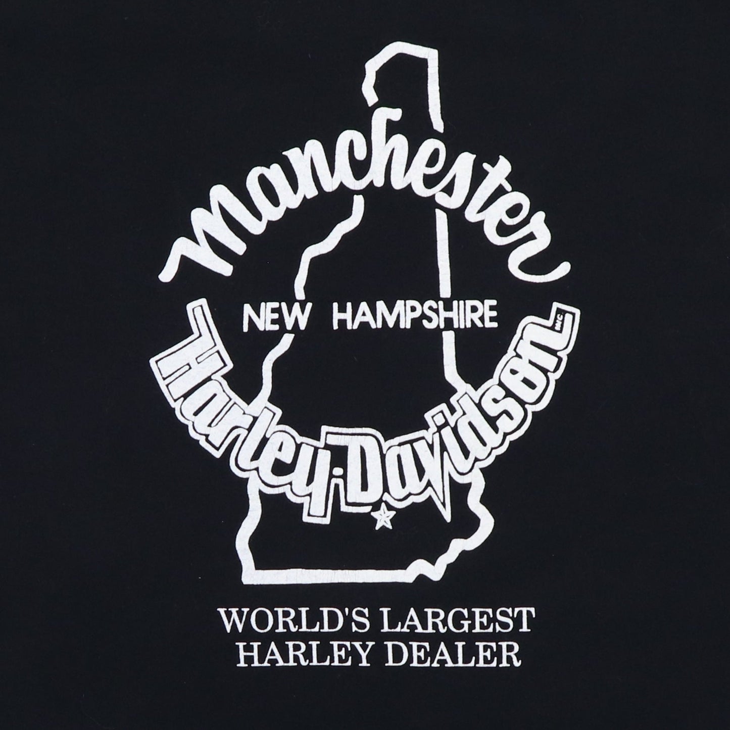 Shirt 1980s Harley Davidson New Hampshire