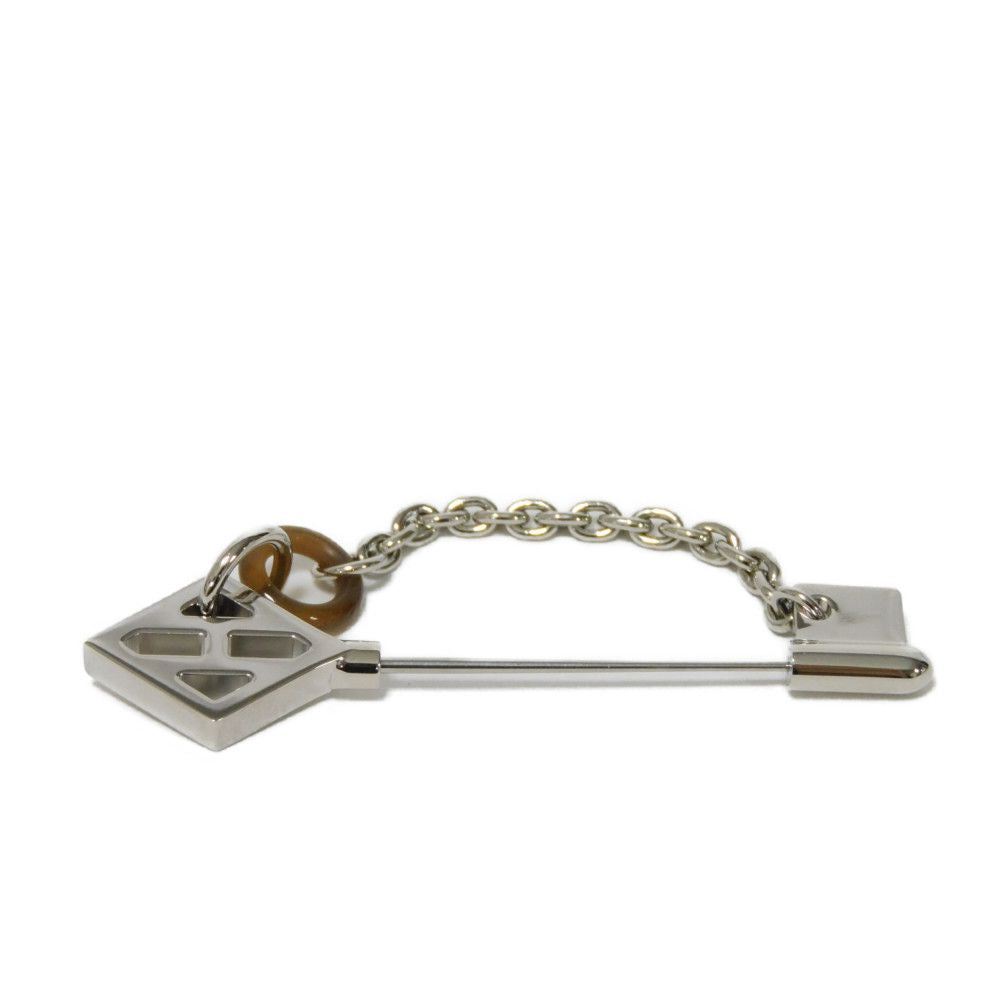 Hermes Brooch H100021Fp00 Buffalo Horn Natural Clef Des Champs Cl H Pin Brooch