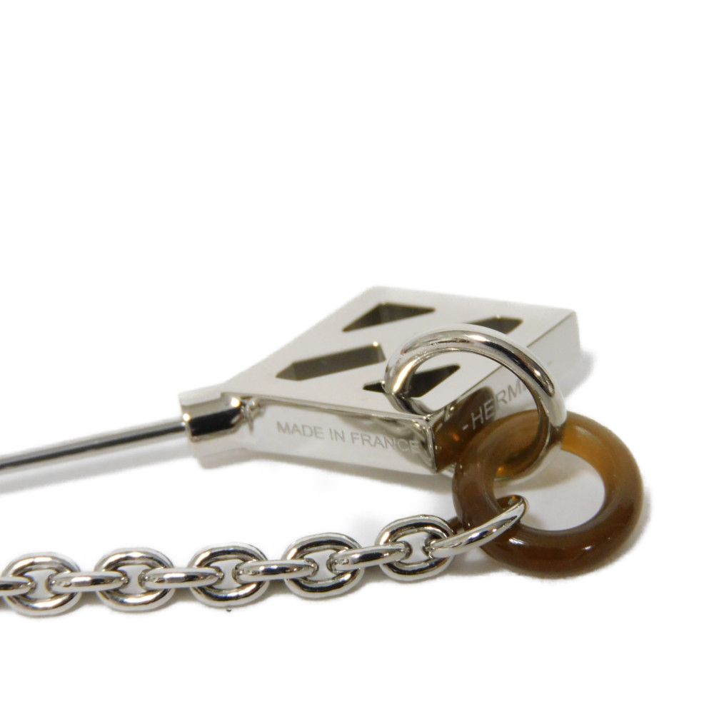 Hermes Brooch H100021Fp00 Buffalo Horn Natural Clef Des Champs Cl H Pin Brooch