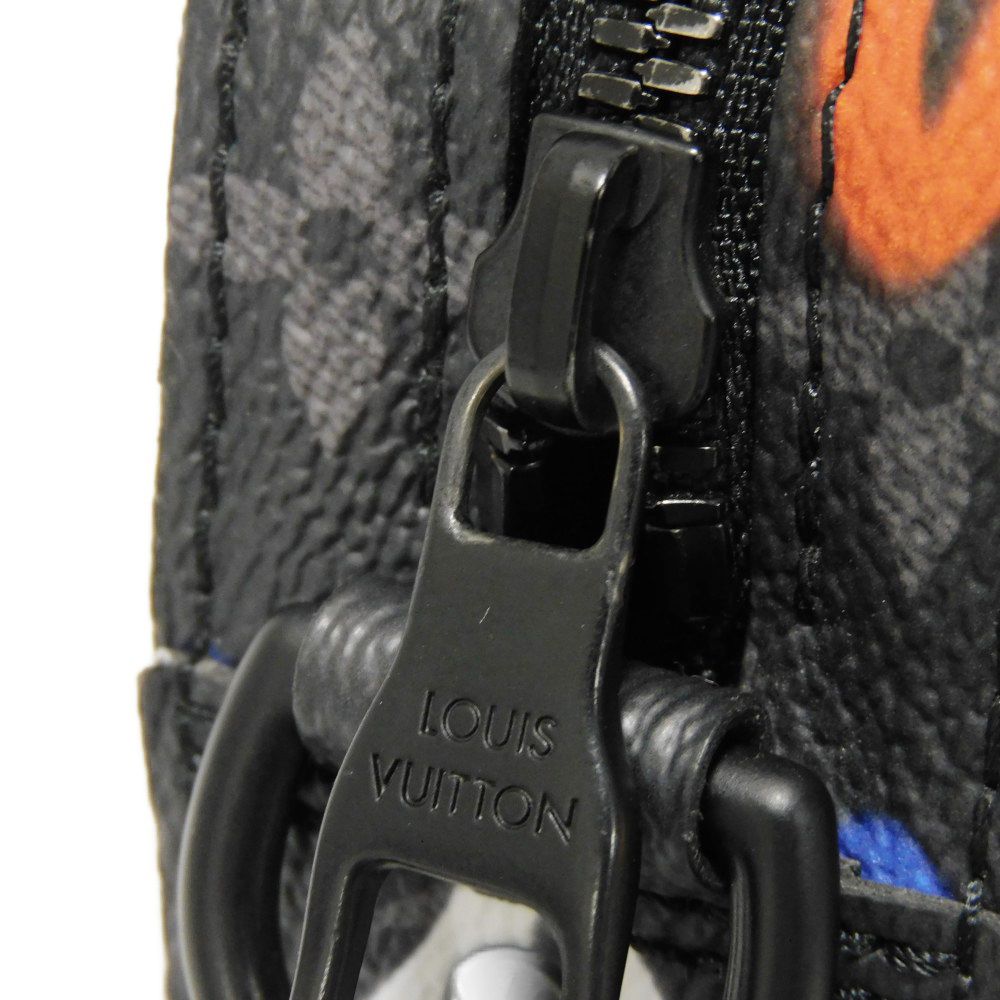Louis Vuitton Shoulder Bag M21396 Monogram Eclipse Canvas Noir Monogram Eclipse Graffiti Trio