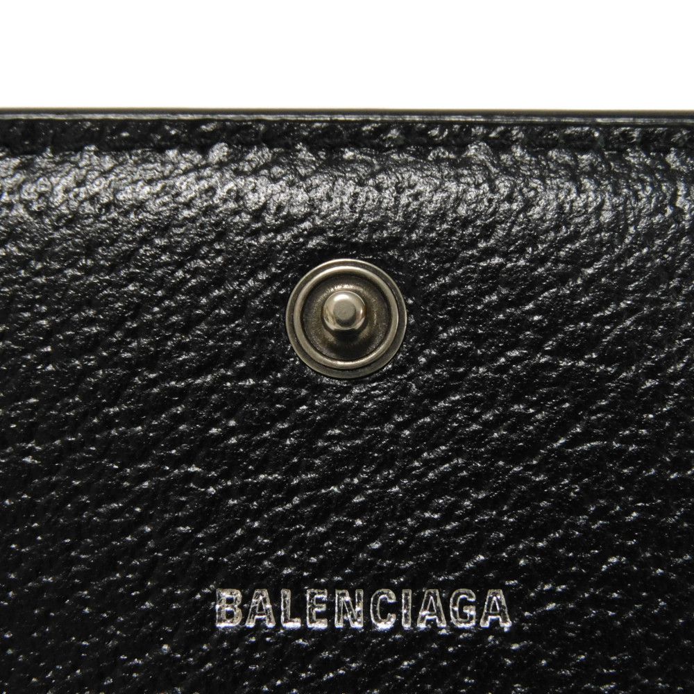 Balenciaga Bifold Wallet 680385 2103X 1000 Gg Canvas X Calf Leather Black Bb Gg Canvas Gucci The