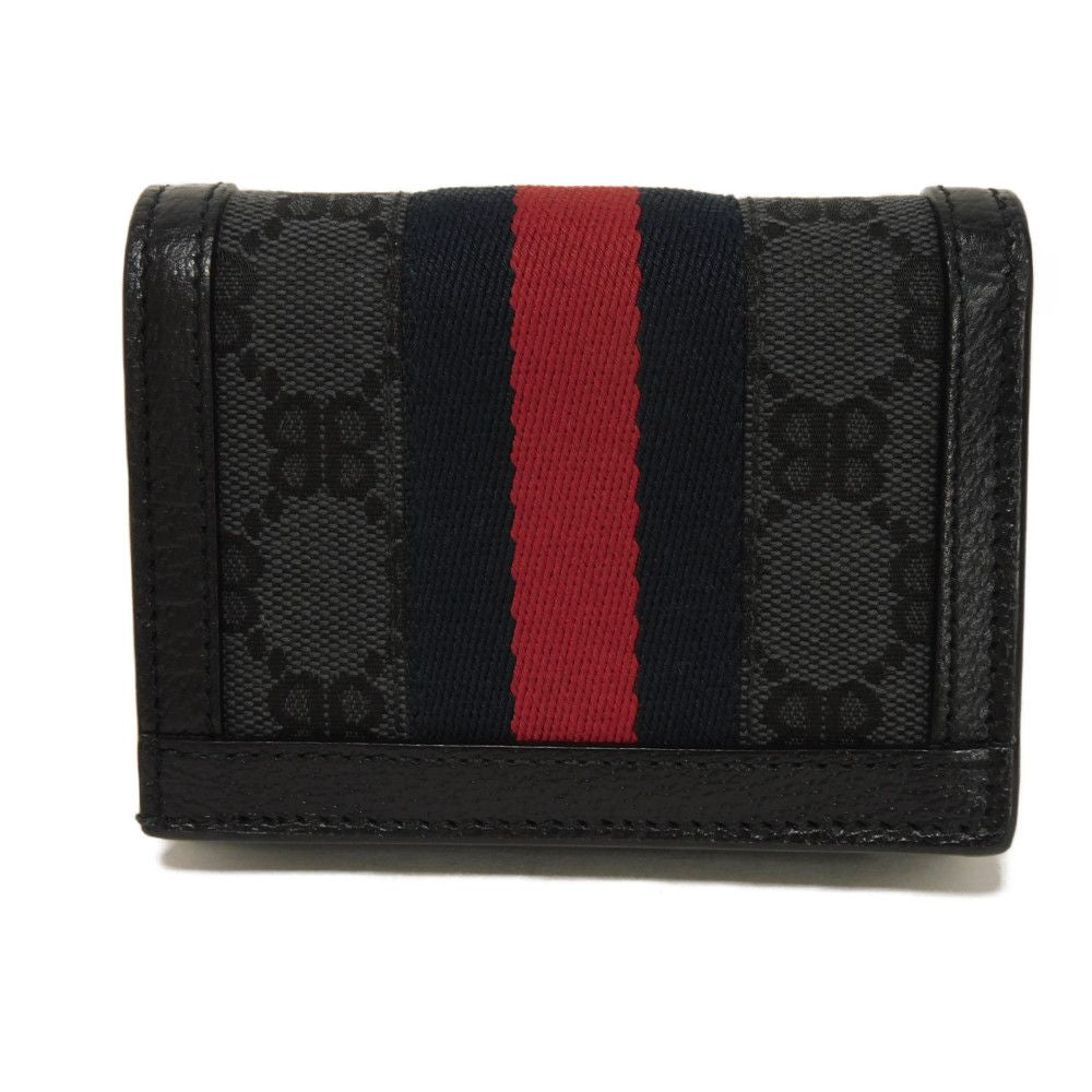 Balenciaga Bifold Wallet 680385 2103X 1000 Gg Canvas X Calf Leather Black Bb Gg Canvas Gucci The