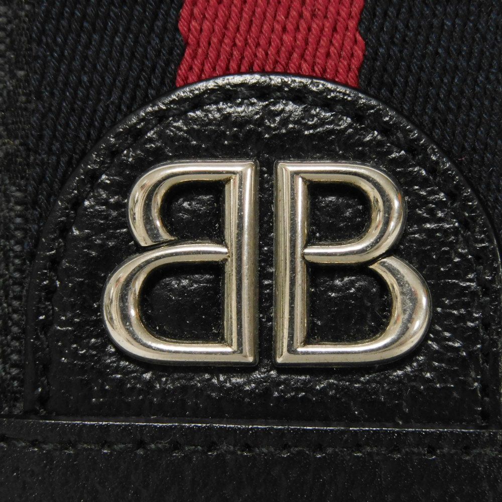 Balenciaga Bifold Wallet 680385 2103X 1000 Gg Canvas X Calf Leather Black Bb Gg Canvas Gucci The