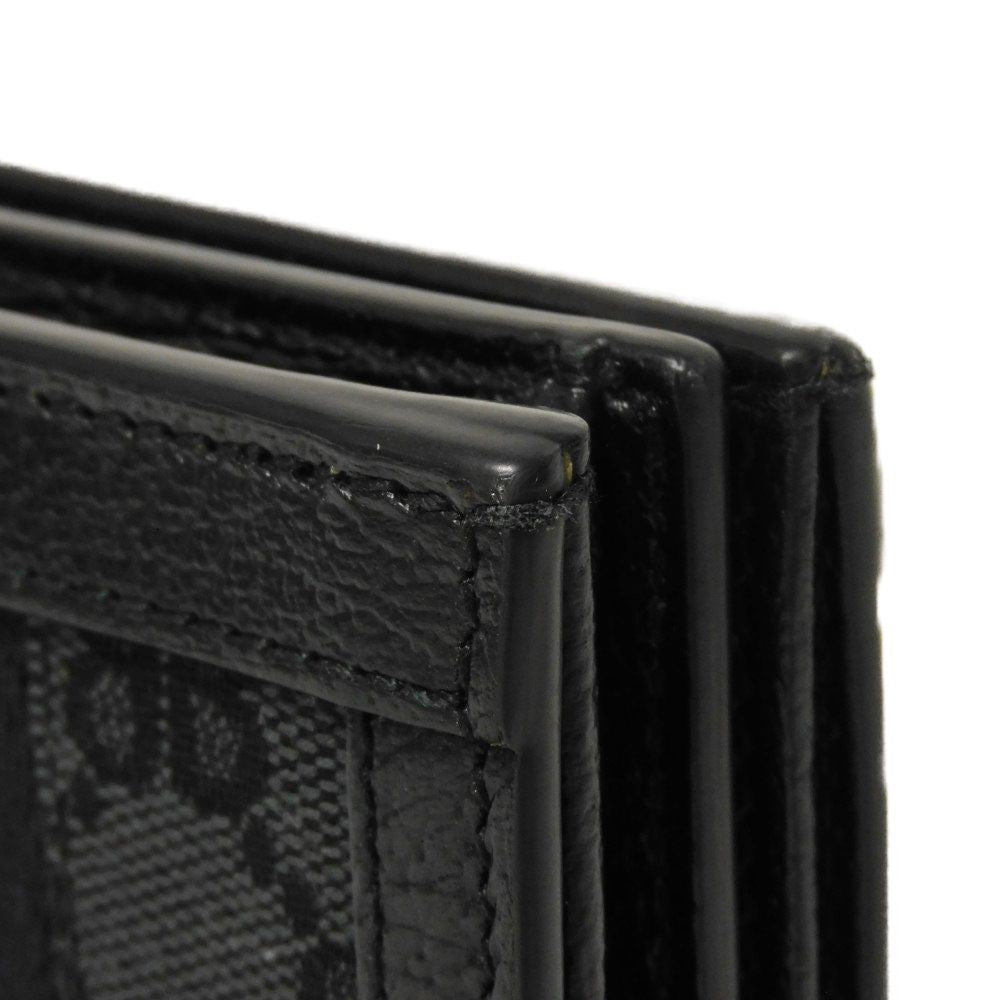 Balenciaga Bifold Wallet 680385 2103X 1000 Gg Canvas X Calf Leather Black Bb Gg Canvas Gucci The