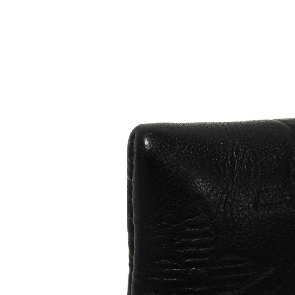 Louis Vuitton Clutch Bag M81570 Shadow Leather (Monogram Embossing) Noir Current Lv Logo Black