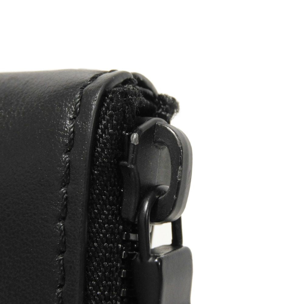 Louis Vuitton Clutch Bag M81570 Shadow Leather (Monogram Embossing) Noir Current Lv Logo Black