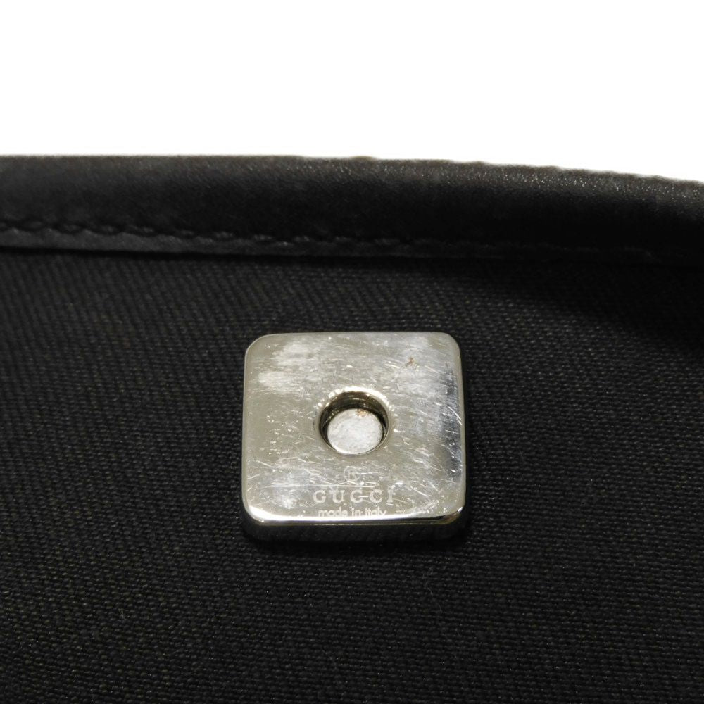 Gucci Shoulder Bag 145857 Gg Canvas X Calf Leather Beige Gg Canvas Perforated Leather Messenger Bag