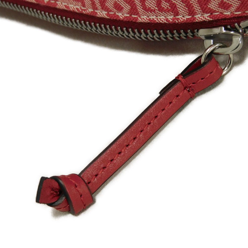 Gucci Sling Bag 502095 Fabbd 6479 Cotton Canvas X Calf Leather Red Gg Web Cotton Unused Chilled